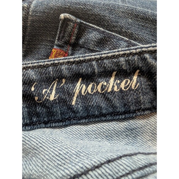 7 For All Mankind Blue Boot Cut Jeans - Picture 5 of 10